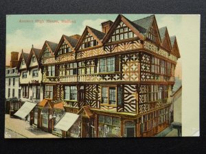 Staffordshire STAFFORD ANCIENT HIGH HOUSE & ROBERT BEAN SHOP - Old Postcard