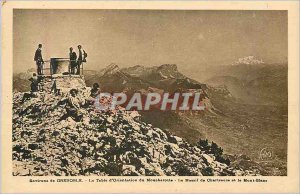 'Old Postcard Environs de Grenoble La Table d''Orientation Moucherotte Chartr...