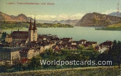 Vierwaldstattersee und Alpen Luzern Swizerland Unused 