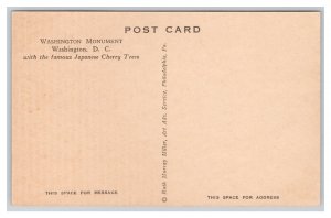 Washington D. C. Washington Monument Postcard
