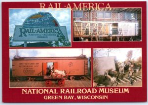 Postcard - Miniature Dioramas, Rail-America, National Railroad Museum - WI