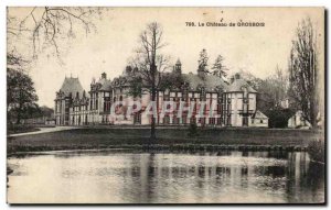 Old Postcard Grosbois The Chateau la Facade