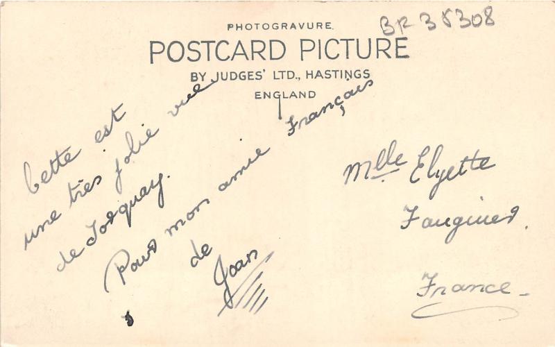 BF35308 anstey s cove torquay uk devon  front/back scan