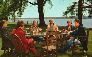 Postcard British Sympathizers Meeting Westover Plantation Williamsburg Virginia