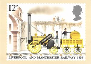 B99471  liverpool and manchester oldtimer 1830 postcard  uk  train railway