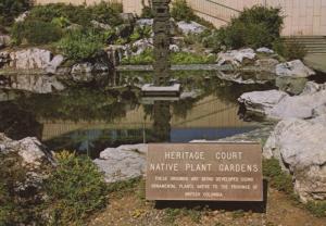 Heritage Court Victoria BC Native Plant Garden Vintage Postcard D20