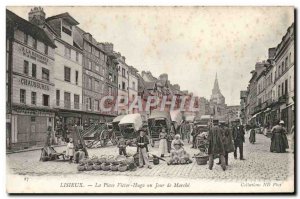 Old Postcard Lisieux Victor Hugo a Walk Day Place