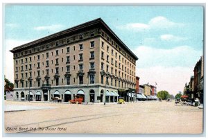 1912 The Oliver Hotel Building South Bend Indiana IN Antique Posted Postcard