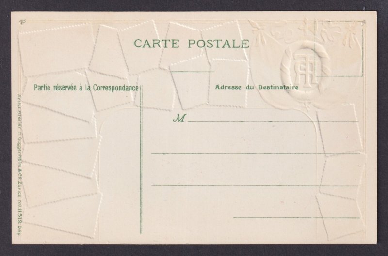 FRANCE, Postcard, Paris, Embossed Stamps, Arc de Triomphe