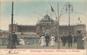 Netherlands Scheveningen Wandelpier Wilhelmina en Kurhaus 06.87