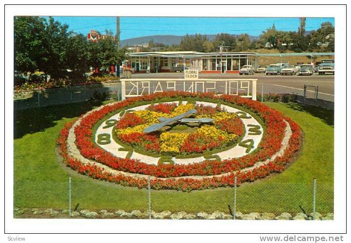 Floral Clock , VERNON , B.C. , Canada , 40-60s