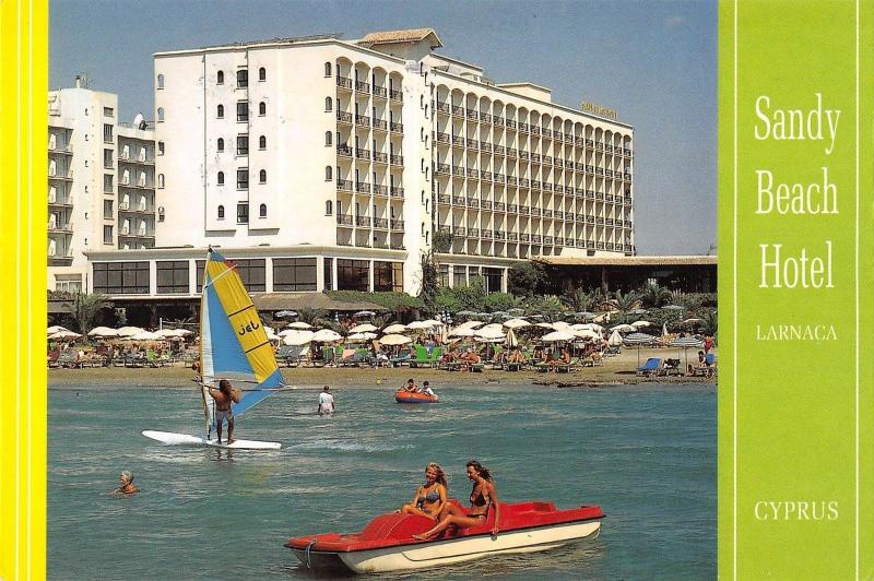 B96523 sandy beach hotel larnaca cyprus boat