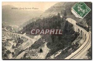 Morez - Three Viaducts - Old Postcard (train)