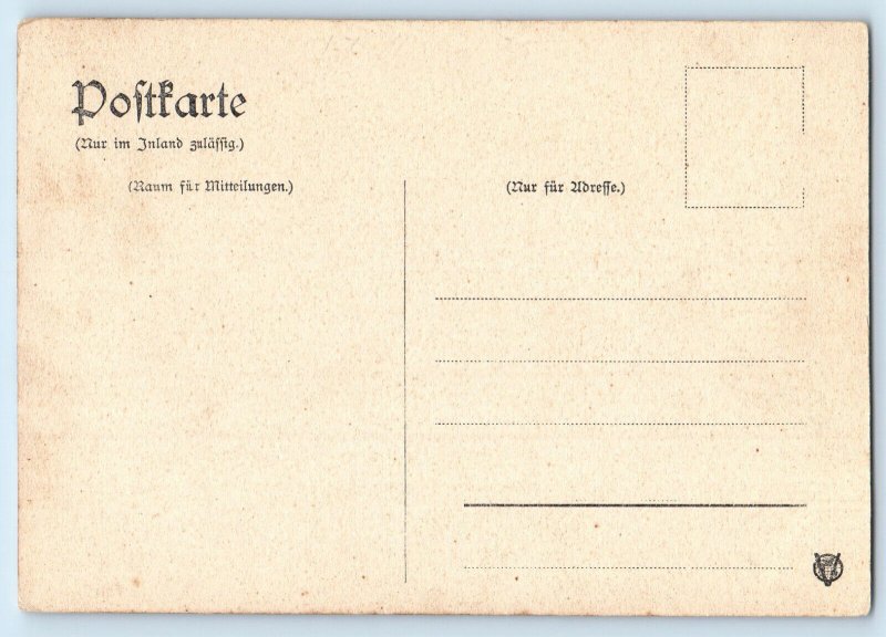 Germany Postcard Hallesches Tor Elevated Railway Greetings from Berlin c1910