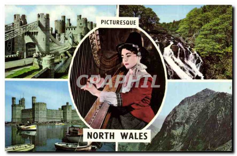 Postcard Old Picturesque North Wales