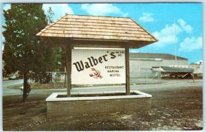 ESSINGTON, Pennsylvania  PA   Roadside WALBER'S on the DELAWARE  c1960s Postcard