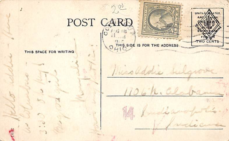 Post Office Columbus, Ohio OH Postcard