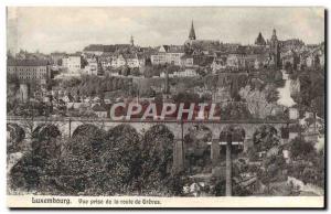 Old Postcard Luxembourg View Taking the Route de Treves