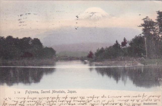 Japan Honshu Island Fujiyama The Sacred Mountain 1906 Rotograph