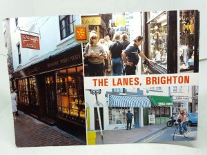 The Lanes Brighton Sussex Casa Pupo Gold Arts PeckSniffs Vintage Postcard