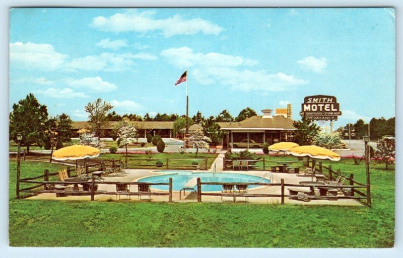 KENNESAW, GA Georgia ~ Roadside SMITH MOTEL 1969 Cobb County Postcard 