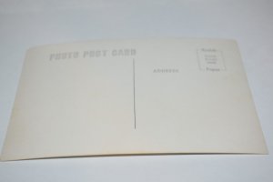 Trees and Chapel Real Photo Postcard