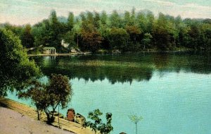 Vintage Post Card Horse Shoe Lake Batavia, NY P18