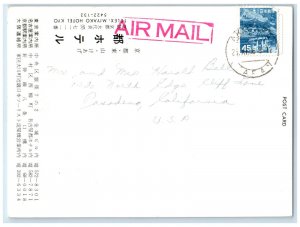 c1960's View of Miyako Hotel Kyoto Japan Vintage Posted Air Mail Postcard