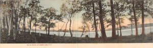 Copake Lake New York On the Shores Scenic View Bi-Fold Vintage Postcard AA110332