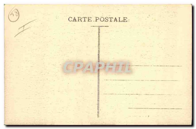 Old Postcard Morvan In the Dam Lake Settons