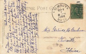Falmouth Heights Massachusetts MA~Beach Scene~1908 Postcard