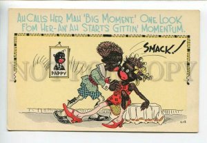 438581 USA African-American People KISS Vintage postcard COMIC