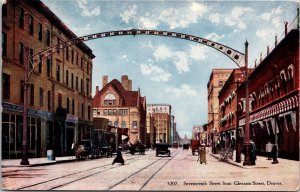 VINTAGE POSTCARD VIEW OF SEVENTEENTH STREET FROM GLENARM STREET DENVER c. 1910