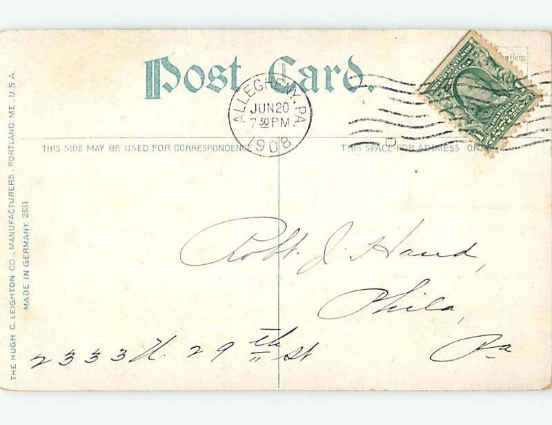 Divided-Back HOSPITAL SCENE Allegheny Pennsylvania PA d5945