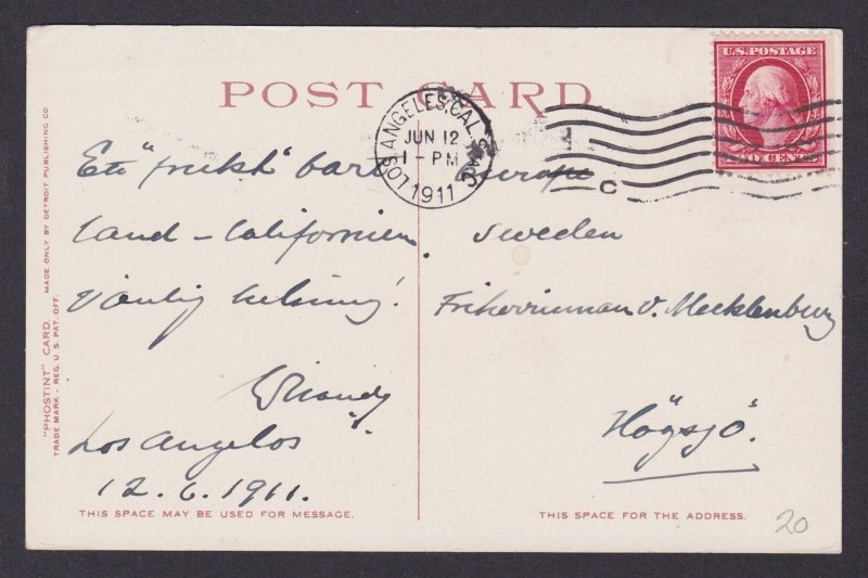 Postcard, United States, Picking Oranges