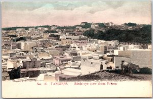 Tangiers -Bird's Eye View From Prison Morocco Postcard