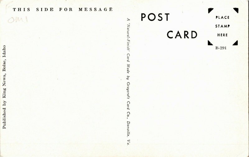 Union Pacific Railroad Viaduct, Mountain Home ID Vintage Postcard C50
