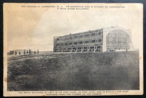 Mint USA Real Picture Postcard RPPC The Hangar At Lakehurst NJ Zeppelin