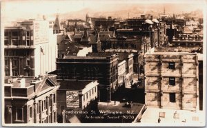 New Zealand Featherston St Wellington Vintage RPPC C090