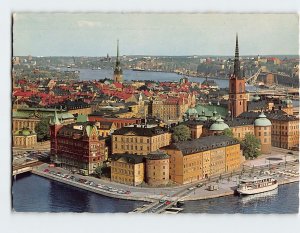 Postcard View of Riddarholmen from the Tower of the Town Hall, Stockholm, Sweden