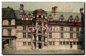 Old Postcard Blois Chateau Stairway Francois 1er