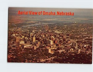 Postcard Aerial View of Omaha, Nebraska