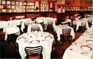 NY, New York City  SARDI'S RESTAURANT  Home Of Celebrities  ca1950's Postcard