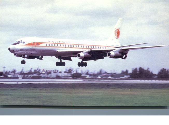 National Airlines - Douglas DC-8 - Landing at Miami International Airport