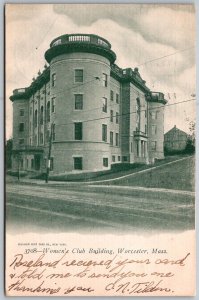 Worcester Massachusetts 1905 Postcard Women's Club Building