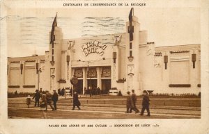 International Exhibition Postcard souvenir Liege 1930 palais des armes et cycles