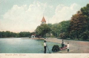 Workers at Douglas Park Lake - Chicago IL, Illinois - DB