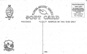 Railroad Train Orange Grove Florida 1910c postcard