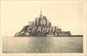 Postcard Abbey of Mont Saint Michel General view Facing West