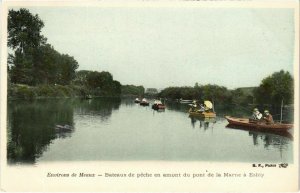 CPA Esbly - Bateaux du Peche en Amont du Pont de la Marne a Esbly (1038847)